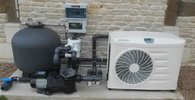 electric heater installation services with connected outdoor heating system equipment in Bradenton, FL