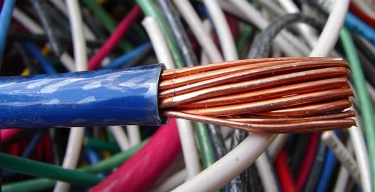 electrical wiring services showing exposed copper conductors and cable preparation in Bradenton, FL