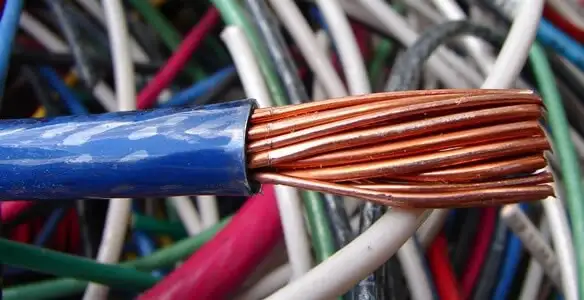 electrical wiring services showing exposed copper conductors and cable preparation in Bradenton, FL