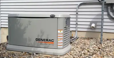 generator installation service featuring outdoor standby generator setup by licensed electricians in Bradenton, FL