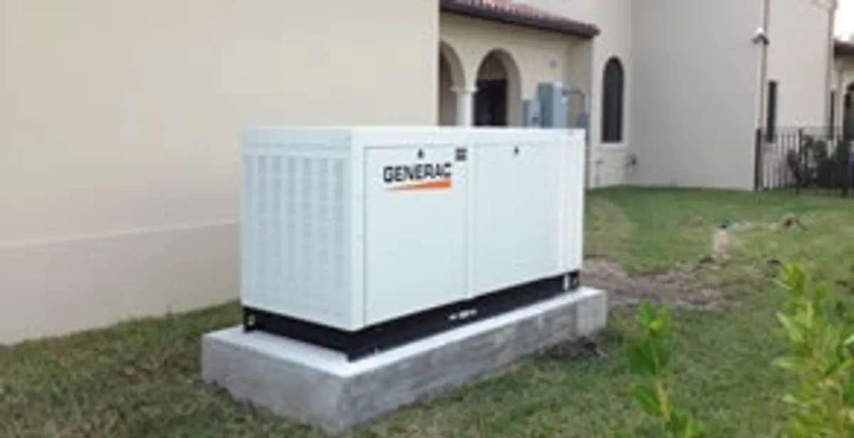 generator installation service showing standby generator professionally installed for residential power backup in Bradenton, FL