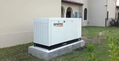 generator installation service showing standby generator professionally installed for residential power backup in Bradenton, FL