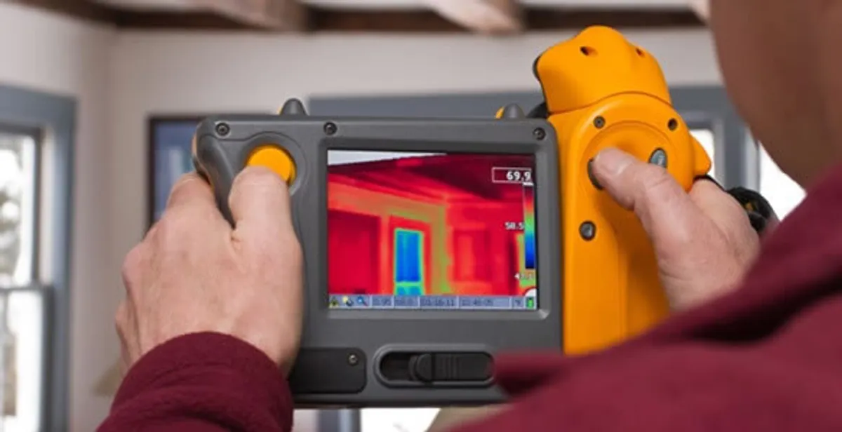 home energy audit service capturing thermal readings to analyze insulation and electrical efficiency in Bradenton, FL