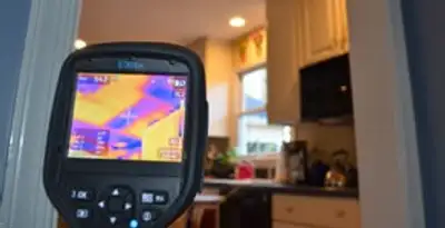home energy audit service using thermal imaging to evaluate electrical efficiency inside a home in Bradenton, FL