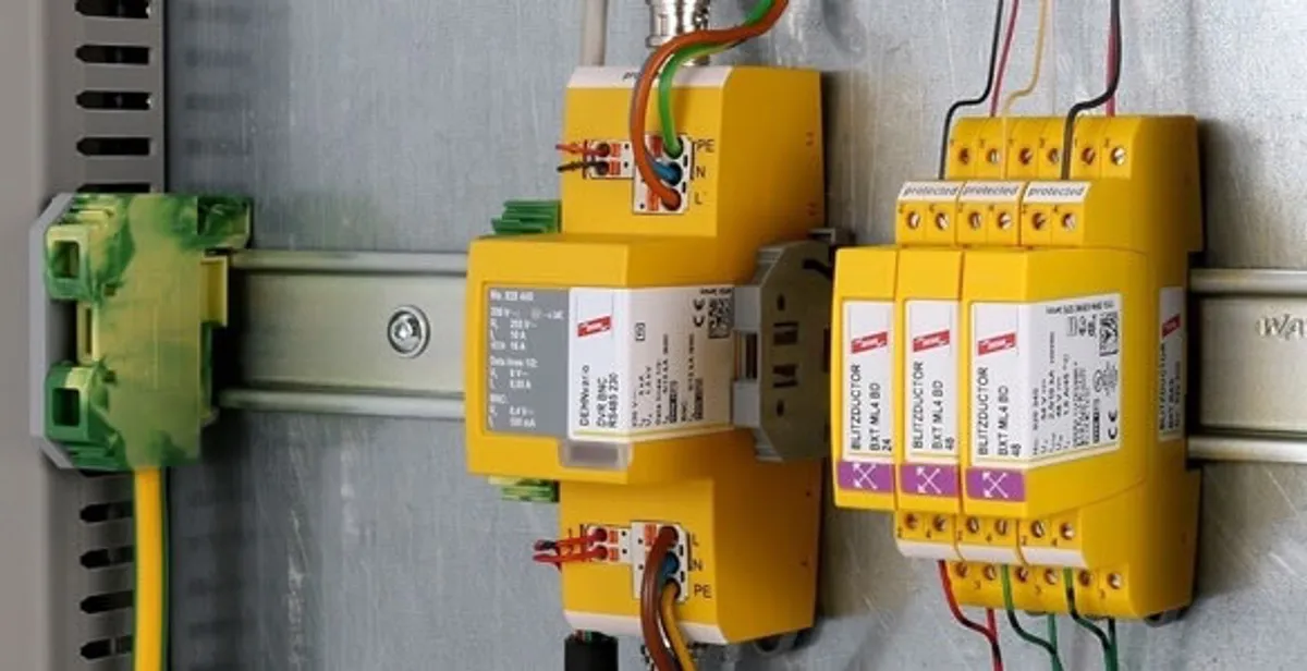 lightning surge protection system with surge suppressors installed by electrical service professionals in Bradenton, FL