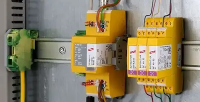 lightning surge protection system with surge suppressors installed by electrical service professionals in Bradenton, FL