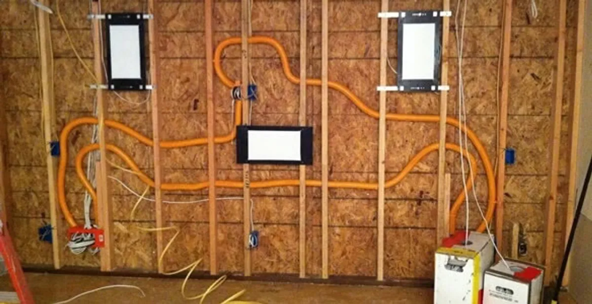 new construction wiring project displaying complete electrical system layout installed by professionals in Bradenton, FL