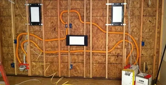 new construction wiring project displaying complete electrical system layout installed by professionals in Bradenton, FL