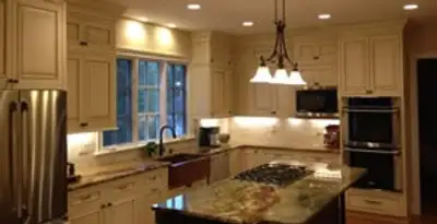 Recessed lighting installation enhancing interior lighting by professional electricians in Bradenton, FL