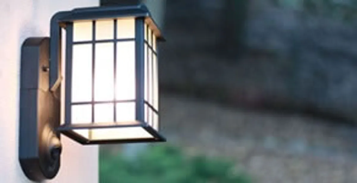 security light installation services with professionally mounted exterior wall light in Bradenton, FL