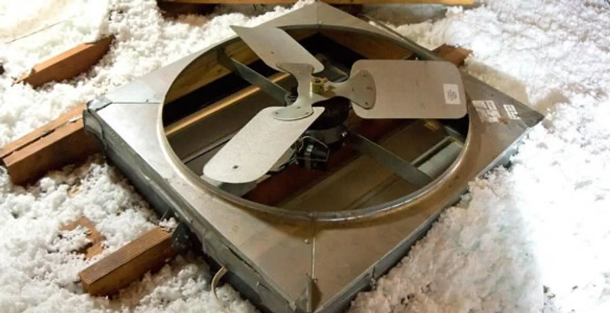 whole house fan installation services with attic-mounted ventilation unit in Bradenton, FL