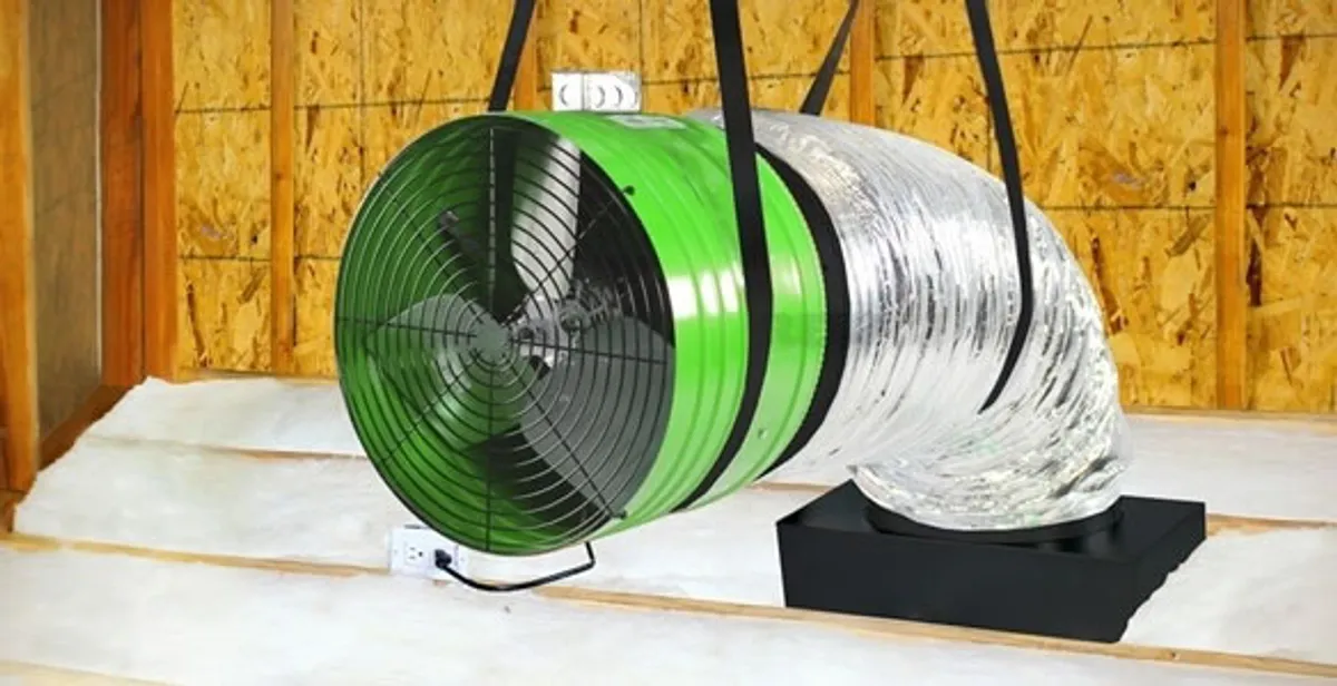 whole house fan installation services with professionally mounted ventilation fan system in Bradenton, FL